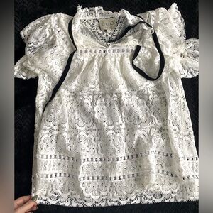 Sea New York white lace blouse